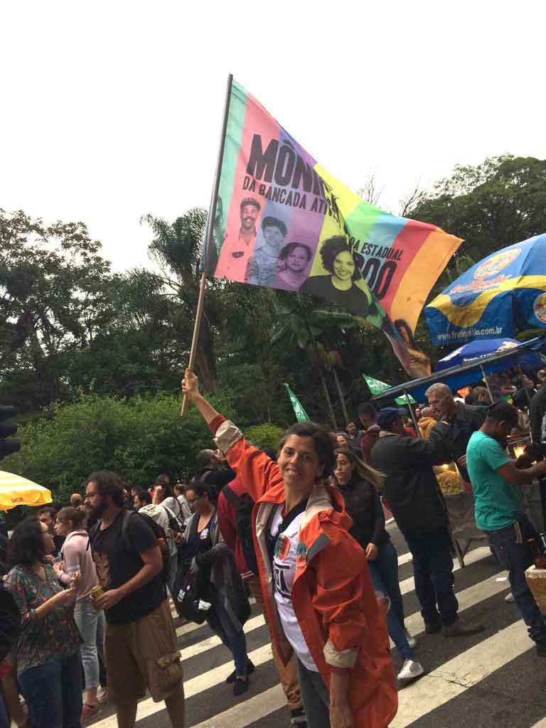 Na campanha da Bancada Ativista, 2018